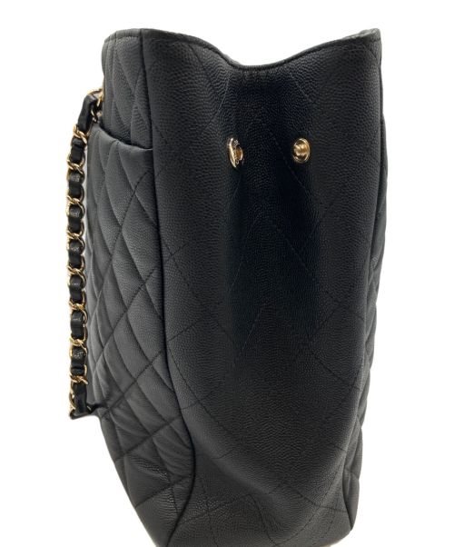 CHANEL（シャネル）CHANEL (シャネル) マトラッセ チェーントートバッグ ブラックの古着・服飾アイテム