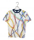 LOUIS VUITTONルイ ヴィトン）の古着「マルチカラーチェーンプリントTシャツ」｜ホワイト