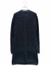 CHANEL (シャネル) ココマークパールボタンツイードニットワンピース ブラック サイズ:34：150000円