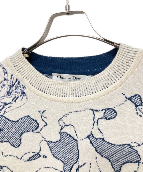 Christian Dior（クリスチャン ディオール）Christian Dior (クリスチャン ディオール) DIOR AROUND THE WOLD KNIT グレー サイズ:38の古着・服飾アイテム