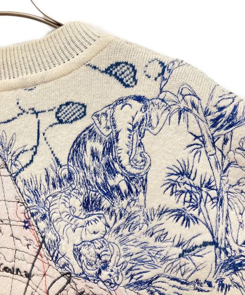 Christian Dior（クリスチャン ディオール）Christian Dior (クリスチャン ディオール) DIOR AROUND THE WOLD KNIT グレー サイズ:38の古着・服飾アイテム