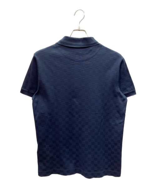 LOUIS VUITTON（ルイ ヴィトン）LOUIS VUITTON (ルイ ヴィトン) ダミエ ポロシャツ ネイビー サイズ:Sの古着・服飾アイテム