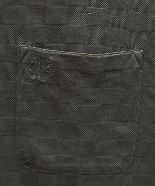 LOUIS VUITTON（ルイ ヴィトン）LOUIS VUITTON (ルイ ヴィトン) ダミエ ポロシャツ ネイビー サイズ:Sの古着・服飾アイテム