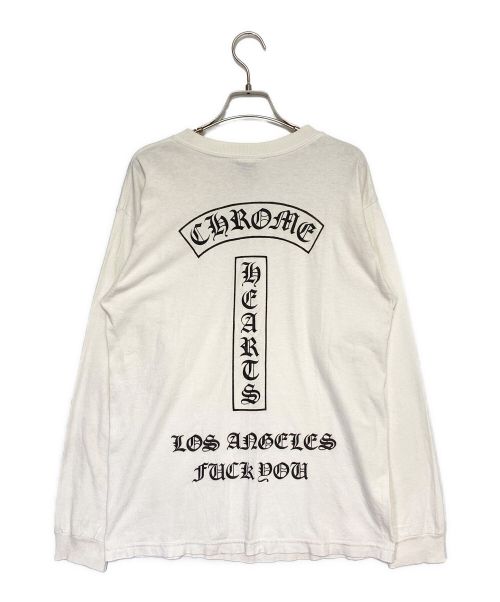 CHROME HEARTS（クロムハーツ）CHROME HEARTS (クロムハーツ) ロサンゼルスロングスリーブTシャツ ホワイト サイズ:Mの古着・服飾アイテム