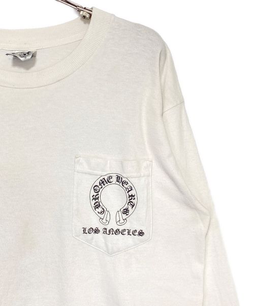 CHROME HEARTS（クロムハーツ）CHROME HEARTS (クロムハーツ) ロサンゼルスロングスリーブTシャツ ホワイト サイズ:Mの古着・服飾アイテム