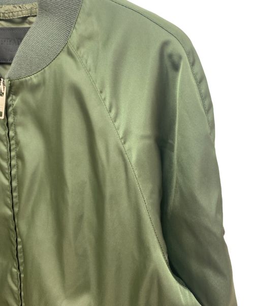 PRADA（プラダ）PRADA (プラダ) ロゴプレートブルゾン オリーブ サイズ:44の古着・服飾アイテム