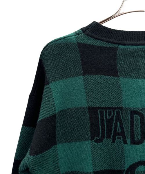 Christian Dior（クリスチャン ディオール）Christian Dior (クリスチャン ディオール) ジャディオール ニット グリーン×ブラック サイズ:42の古着・服飾アイテム