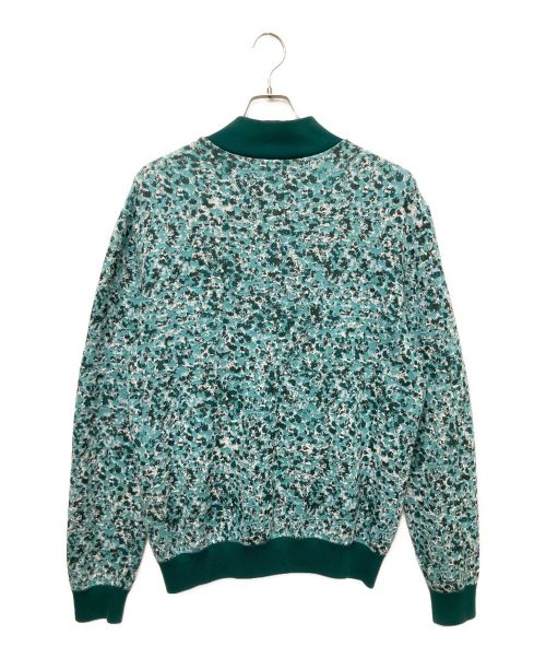 LOUIS VUITTON（ルイ ヴィトン）LOUIS VUITTON (ルイ ヴィトン) グラフィック コットン ニット ブルゾン グリーン サイズ:Mの古着・服飾アイテム