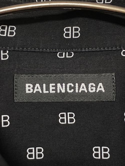 BALENCIAGA（バレンシアガ）BALENCIAGA (バレンシアガ) BBロゴシャツ ブラック サイズ:37の古着・服飾アイテム