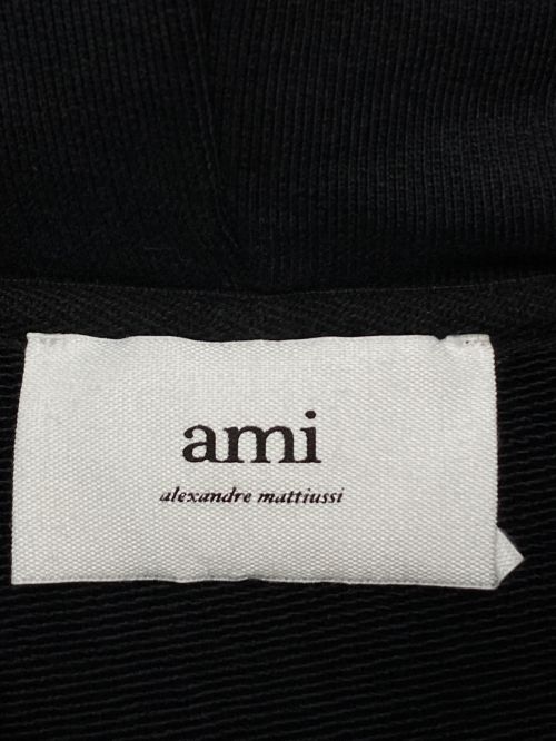 AMIPARIS（アミパリス）AMIPARIS (アミパリス) ハートロゴジップパーカー ブラック サイズ:XXLの古着・服飾アイテム