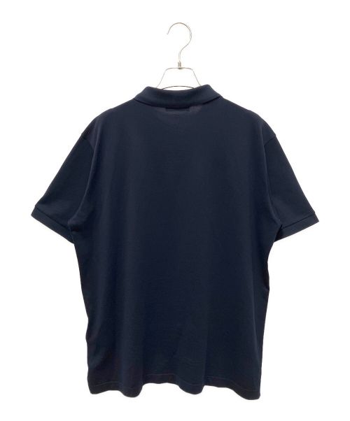 PRADA（プラダ）PRADA (プラダ) エンブレムロゴポロシャツ ネイビー サイズ:Lの古着・服飾アイテム