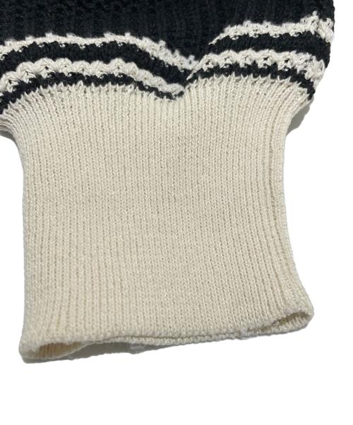 CHANEL（シャネル）CHANEL (シャネル) シルク混チルデンニット アイボリー×ブラック サイズ:34の古着・服飾アイテム