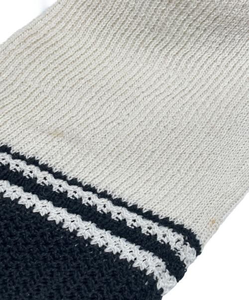 CHANEL（シャネル）CHANEL (シャネル) シルク混チルデンニット アイボリー×ブラック サイズ:34の古着・服飾アイテム