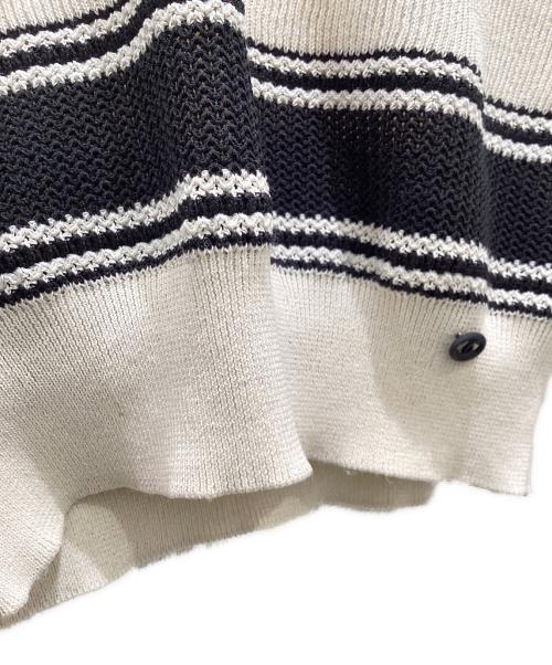 CHANEL（シャネル）CHANEL (シャネル) シルク混チルデンニット アイボリー×ブラック サイズ:34の古着・服飾アイテム