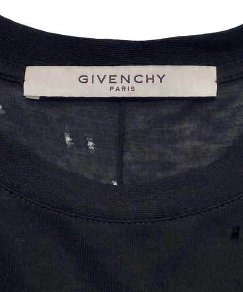 GIVENCHY（ジバンシィ）GIVENCHY (ジバンシィ) ダメージロゴTシャツ ブラック サイズ:XSの古着・服飾アイテム