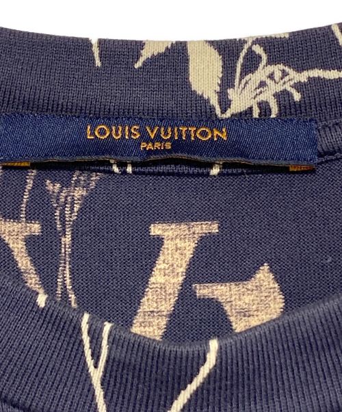 LOUIS VUITTON（ルイ ヴィトン）LOUIS VUITTON (ルイ ヴィトン) LVリーフディスチャージTシャツ ネイビー サイズ:XSの古着・服飾アイテム