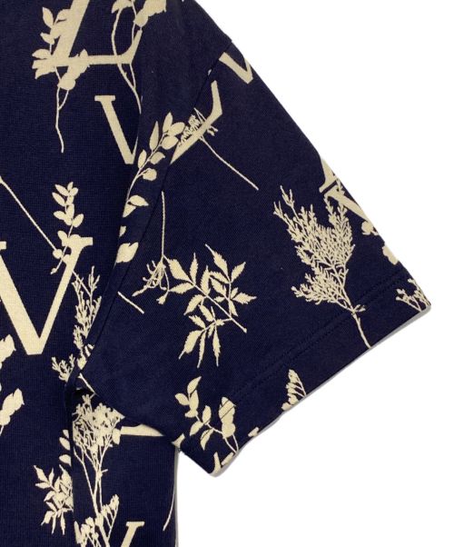 LOUIS VUITTON（ルイ ヴィトン）LOUIS VUITTON (ルイ ヴィトン) LVリーフディスチャージTシャツ ネイビー サイズ:XSの古着・服飾アイテム