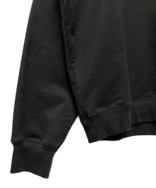 PRADA（プラダ）PRADA (プラダ) フロントロゴクルーネックスウェット ブラック サイズ:Mの古着・服飾アイテム