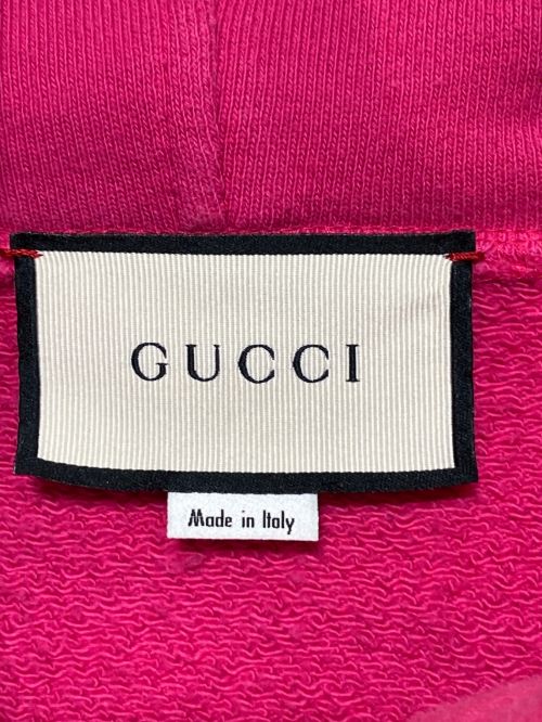 GUCCI（グッチ）GUCCI (グッチ) パーカー ピンク サイズ:Lの古着・服飾アイテム