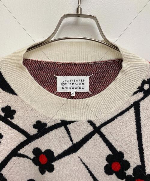 Maison Margiela（メゾンマルジェラ）Maison Margiela (メゾンマルジェラ) オーバーサイズフラワーニット ベージュ サイズ:Sの古着・服飾アイテム