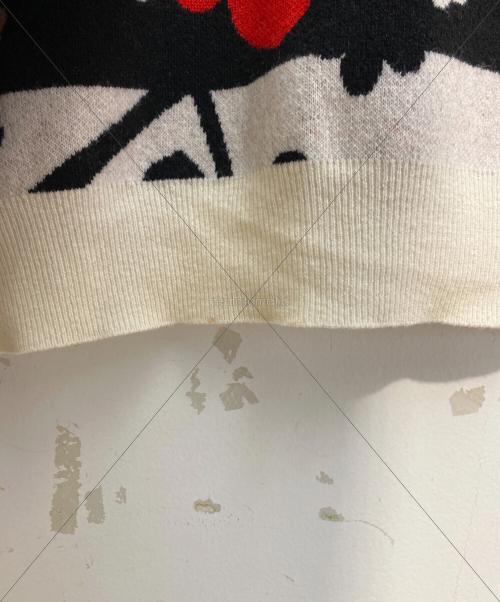 Maison Margiela（メゾンマルジェラ）Maison Margiela (メゾンマルジェラ) オーバーサイズフラワーニット ベージュ サイズ:Sの古着・服飾アイテム