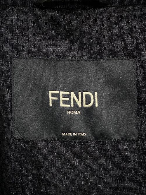 FENDI（フェンディ）FENDI (フェンディ) ナイロンジャケット ブラック×グリーン サイズ:50の古着・服飾アイテム