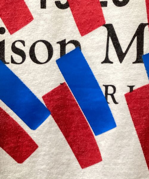 Maison Margiela（メゾンマルジェラ）Maison Margiela (メゾンマルジェラ) テープカレンダーロゴTシャツ ホワイト サイズ:40の古着・服飾アイテム