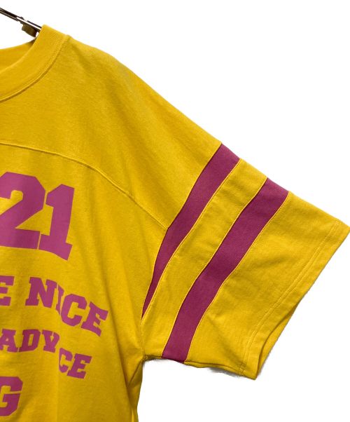 GUCCI（グッチ）GUCCI (グッチ) Gucci '1921' print cotton T-shirt イエロー サイズ:Sの古着・服飾アイテム