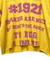 中古・古着 GUCCI (グッチ) Gucci '1921' print cotton T-shirt イエロー サイズ:S：30000円