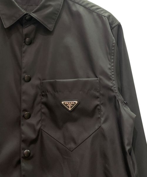 PRADA（プラダ）PRADA (プラダ) RE-NYLON/Coach Jacket（リナイロン/コーチジャケット） ブラック サイズ:Mの古着・服飾アイテム