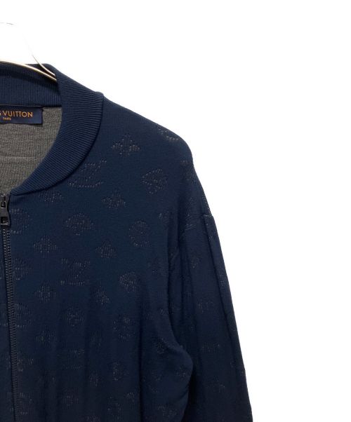 LOUIS VUITTON（ルイ ヴィトン）LOUIS VUITTON (ルイ ヴィトン) モノグラムジップアップスウェット ネイビー サイズ:Lの古着・服飾アイテム