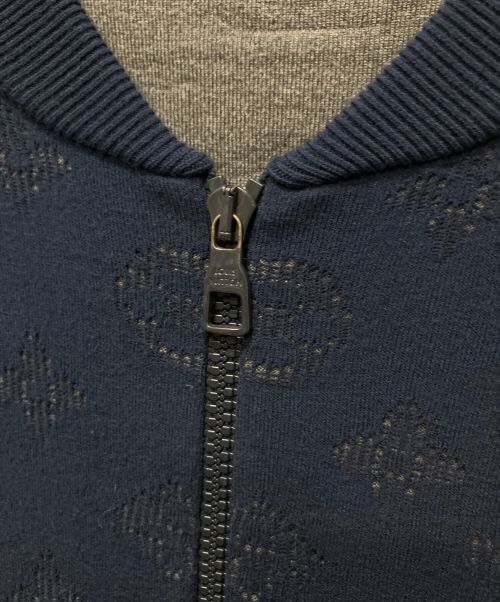 LOUIS VUITTON（ルイ ヴィトン）LOUIS VUITTON (ルイ ヴィトン) モノグラムジップアップスウェット ネイビー サイズ:Lの古着・服飾アイテム