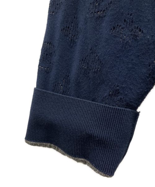 LOUIS VUITTON（ルイ ヴィトン）LOUIS VUITTON (ルイ ヴィトン) モノグラムジップアップスウェット ネイビー サイズ:Lの古着・服飾アイテム