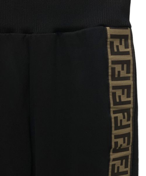 FENDI（フェンディ）FENDI (フェンディ) ズッカテープスウェットパンツ ブラック サイズ:40の古着・服飾アイテム