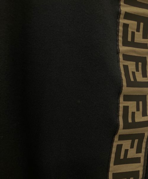 FENDI（フェンディ）FENDI (フェンディ) ズッカテープスウェットパンツ ブラック サイズ:40の古着・服飾アイテム