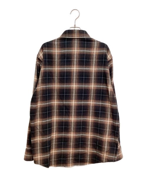 CELINE（セリーヌ）CELINE (セリーヌ) オンブレチェックシャツ ブラウン サイズ:37の古着・服飾アイテム