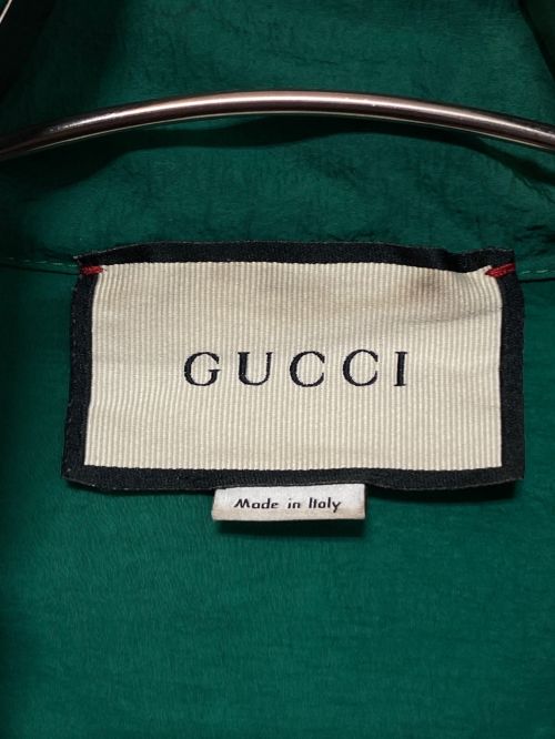 GUCCI（グッチ）GUCCI (グッチ) ナイロンジャケット グリーン×レッド×ブラック サイズ:XSの古着・服飾アイテム