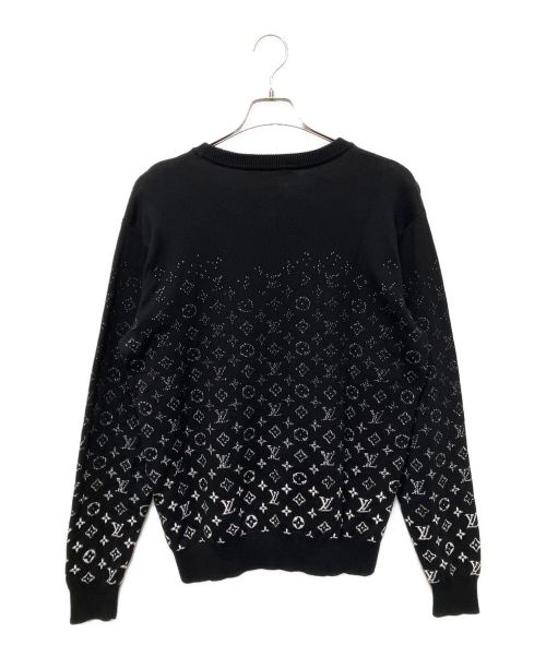 LOUIS VUITTON（ルイ ヴィトン）LOUIS VUITTON (ルイ ヴィトン) モノグラムグラディエントニット ブラック サイズ:Mの古着・服飾アイテム