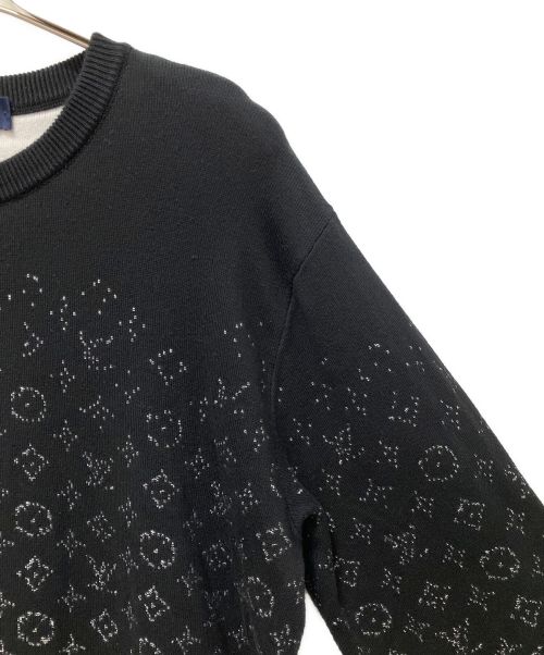 LOUIS VUITTON（ルイ ヴィトン）LOUIS VUITTON (ルイ ヴィトン) モノグラムグラディエントニット ブラック サイズ:Mの古着・服飾アイテム