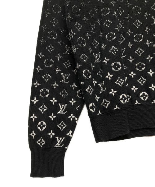 LOUIS VUITTON（ルイ ヴィトン）LOUIS VUITTON (ルイ ヴィトン) モノグラムグラディエントニット ブラック サイズ:Mの古着・服飾アイテム