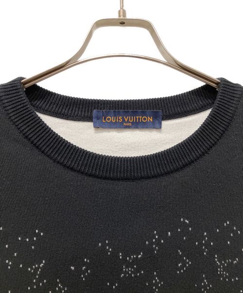 LOUIS VUITTON（ルイ ヴィトン）LOUIS VUITTON (ルイ ヴィトン) モノグラムグラディエントニット ブラック サイズ:Mの古着・服飾アイテム