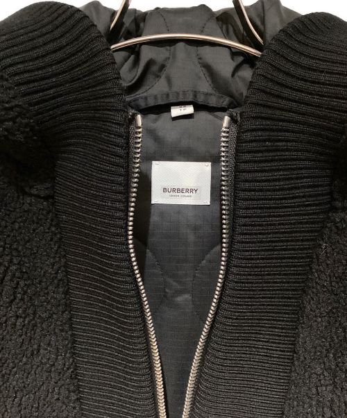 BURBERRY（バーバリー）BURBERRY (バーバリー) Fleece Logo Graphic Hooded Jacket(フリースロゴグラフィックフーデッドジャケット) ブラック サイズ:XSの古着・服飾アイテム