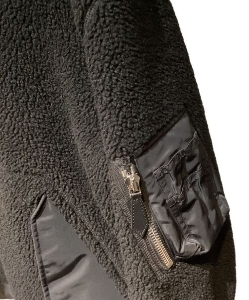 BURBERRY（バーバリー）BURBERRY (バーバリー) Fleece Logo Graphic Hooded Jacket(フリースロゴグラフィックフーデッドジャケット) ブラック サイズ:XSの古着・服飾アイテム