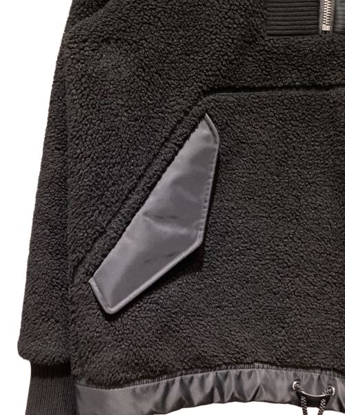 BURBERRY（バーバリー）BURBERRY (バーバリー) Fleece Logo Graphic Hooded Jacket(フリースロゴグラフィックフーデッドジャケット) ブラック サイズ:XSの古着・服飾アイテム