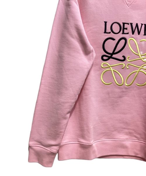 LOEWE（ロエベ）LOEWE (ロエベ) ANAGLAM LOGO SWEAT(アナグラムロゴスウェット) ピンク サイズ:Lの古着・服飾アイテム