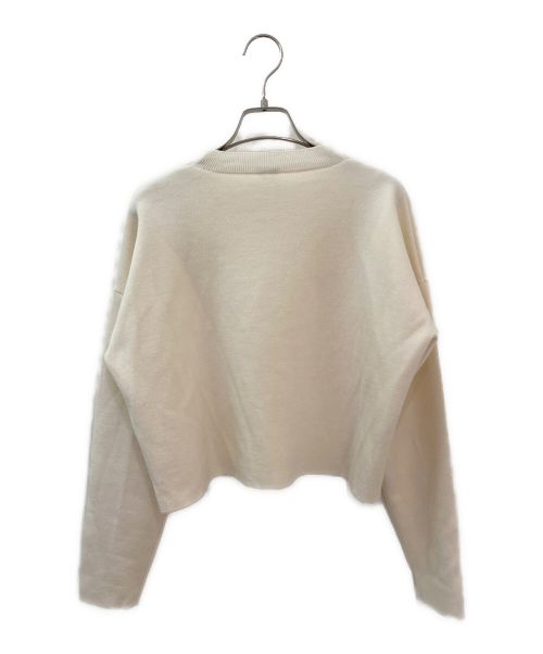 LOEWE（ロエベ）LOEWE (ロエベ) エンボスアナグラムニット アイボリー サイズ:XSの古着・服飾アイテム
