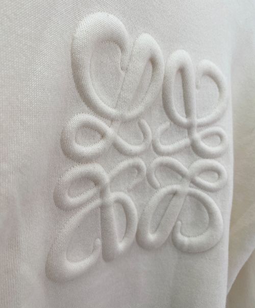 LOEWE（ロエベ）LOEWE (ロエベ) エンボスアナグラムニット アイボリー サイズ:XSの古着・服飾アイテム