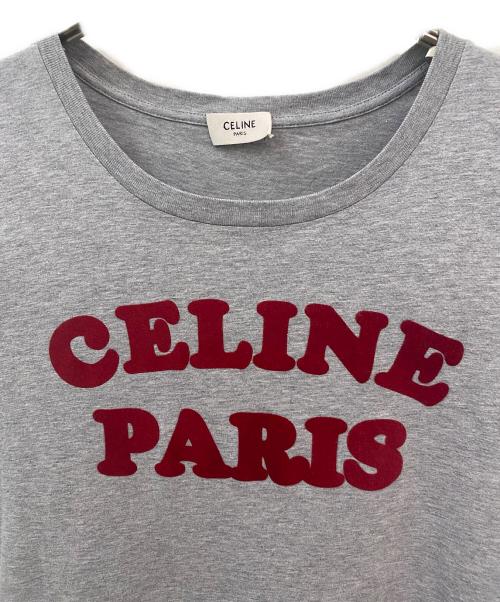 CELINE（セリーヌ）CELINE (セリーヌ) プリントロゴTシャツ グレー サイズ:XSの古着・服飾アイテム
