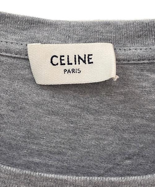 CELINE（セリーヌ）CELINE (セリーヌ) プリントロゴTシャツ グレー サイズ:XSの古着・服飾アイテム