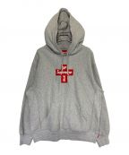 SUPREMEシュプリーム）の古着「Cross Box Logo Hooded」｜グレー